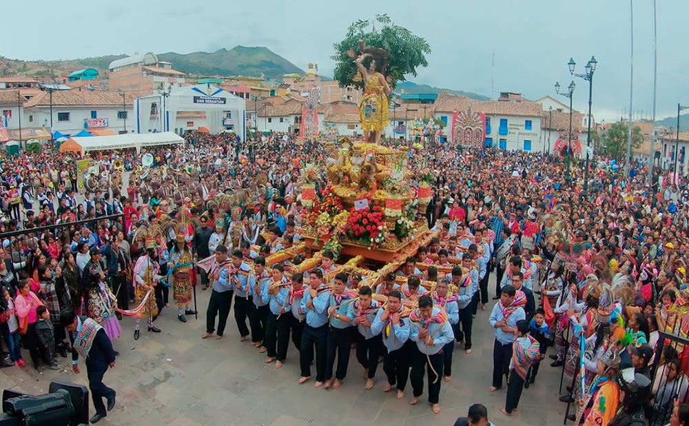 Fiesta tipica san sebastian turismo cusqueño