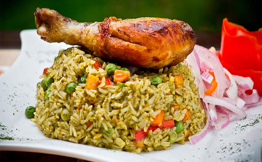 Platillo arroz con pollo lima