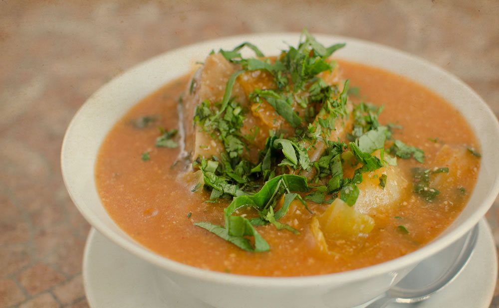 Sopa de chochoca con cecina viaje a cajamarca